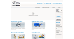 Desktop Screenshot of grupomegga.com.br
